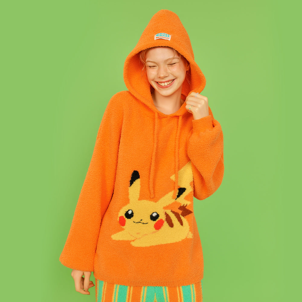 【抽選販売商品】[Pokémon Special Design]フード付きパジャマセット - ピカチュウ（8月7日 10:00～11:59 システムメンテナンスのため一時非公開)