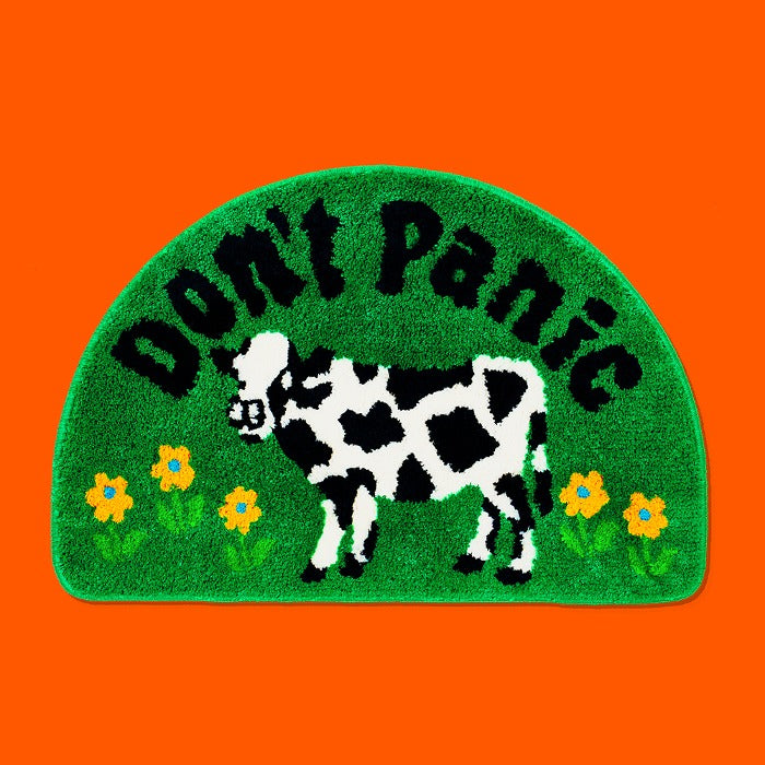 フロアマット - Don't Panic Green