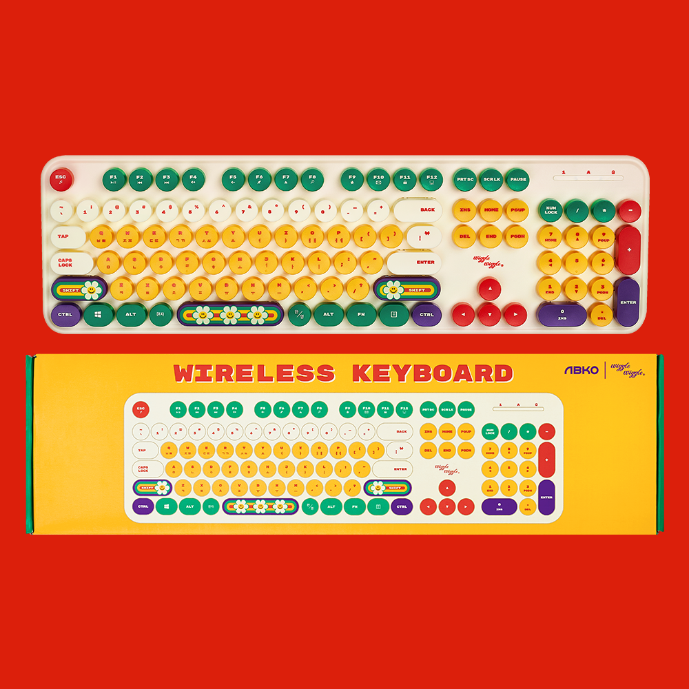 wigglewiggle ワイヤレス　キーボード wigglewigglexABKO】Wireless Keyboard ワイヤレスキーボード (wiggle