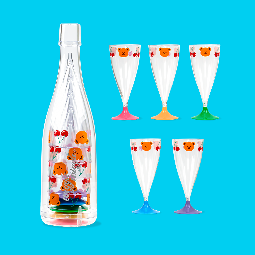 リユーザブルパーティカップセット - Cherry＆Bear
