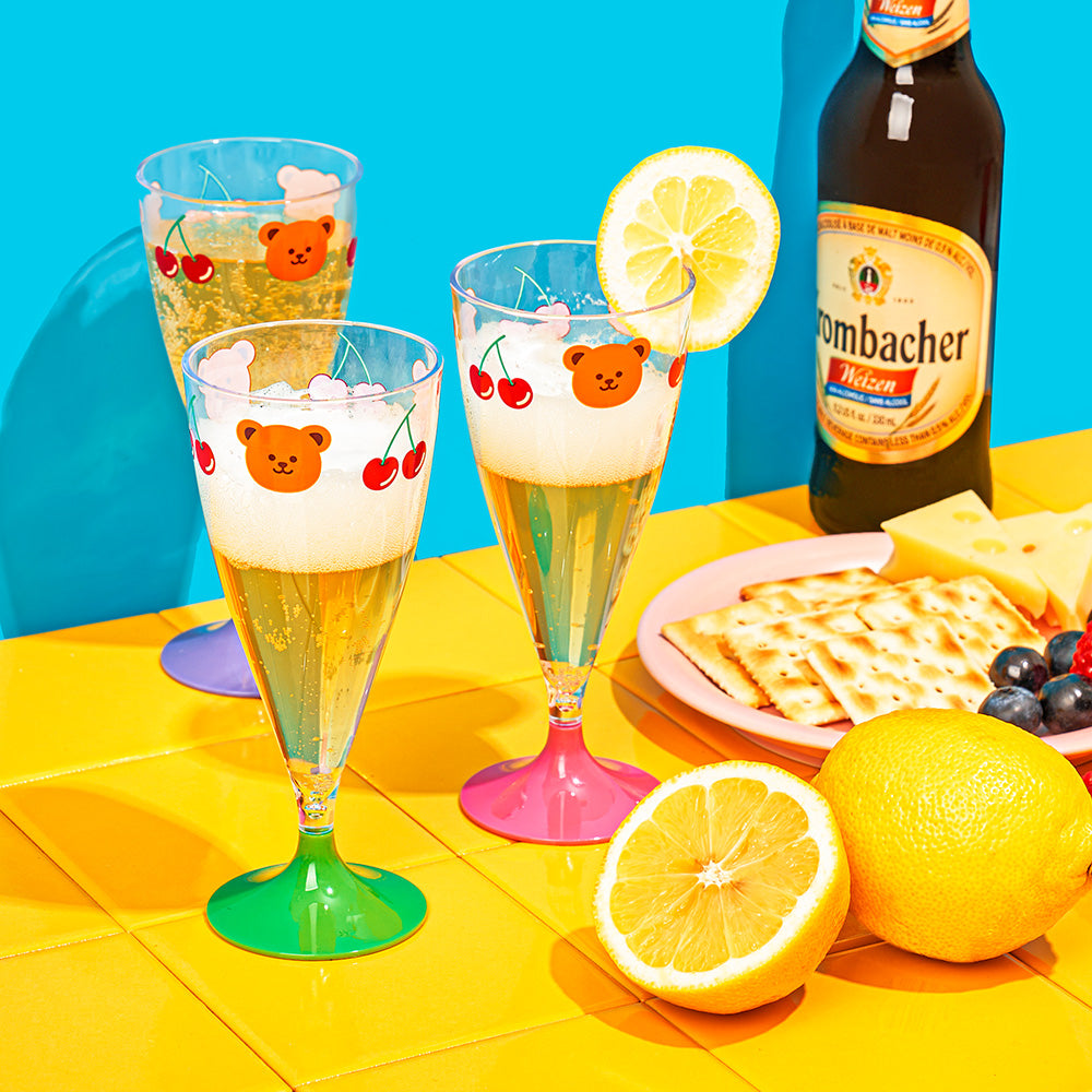 リユーザブルパーティカップセット - Cherry＆Bear